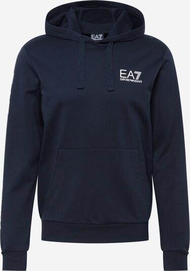 EA7 Emporio Armani Sweatshirt in de kleur Donkerblauw / Wit, Productweergave