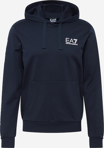 EA7 Emporio Armani Sweatshirt i blå: framsida
