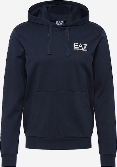 EA7 Emporio Armani Sudadera en azul oscuro / blanco, Vista del producto