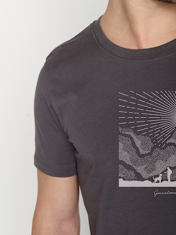 GREENBOMB Shirt 'Nature Friends' in Grijs