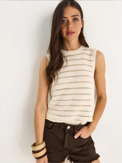 Bianco Lucci Bluse 'Blusen'‌‌‌‌ in S-M in beige, Produktansicht