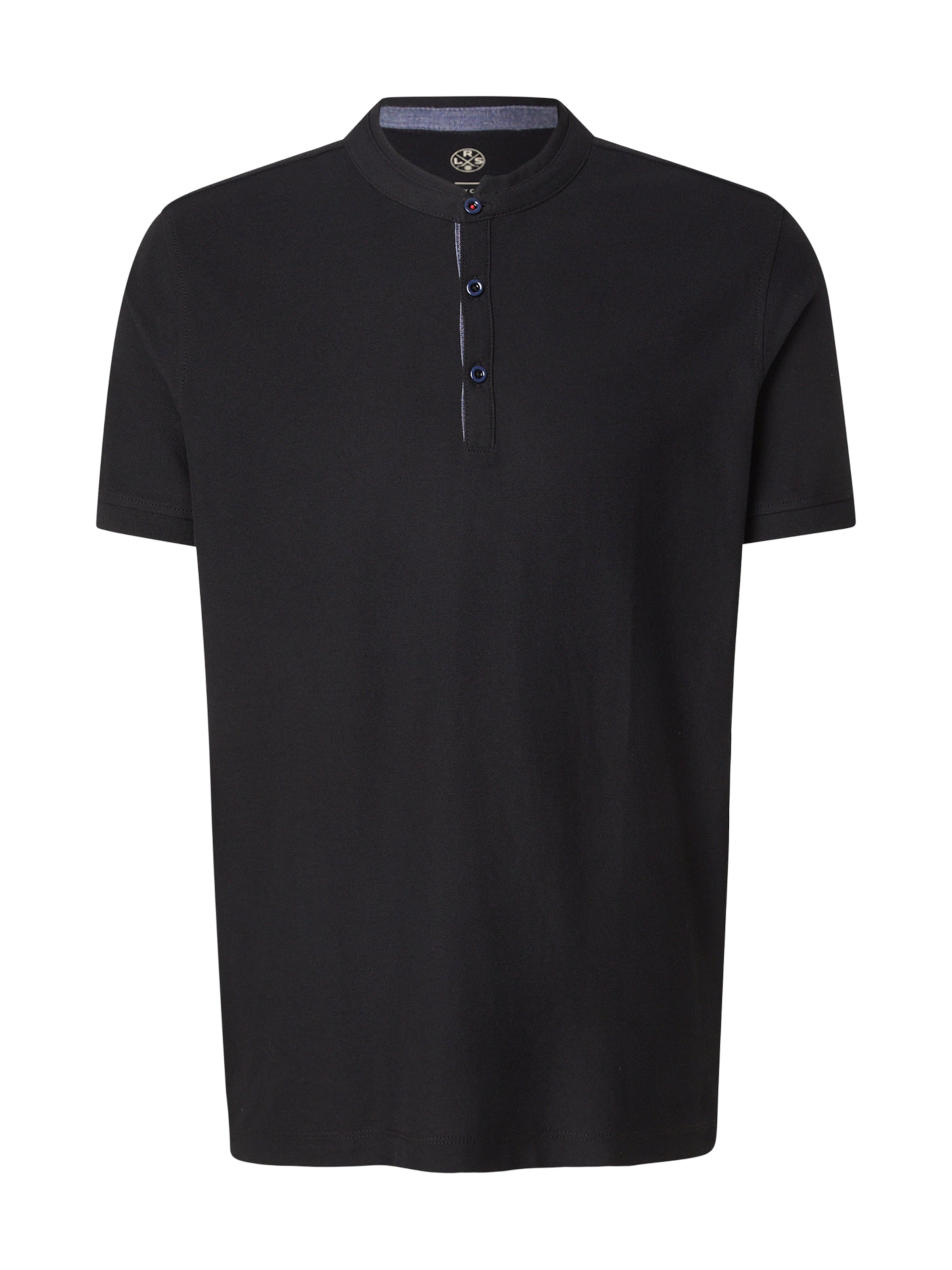LERROS Shirt 'SERAFINO' in Zwart: voorkant