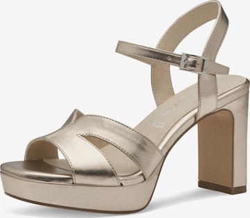 TAMARIS Strap Sandals in Gold: front