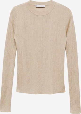 Pull-over 'TUNG' MANGO en or : devant