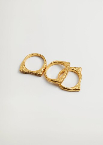 MANGO Ring 'Maya' in Goud