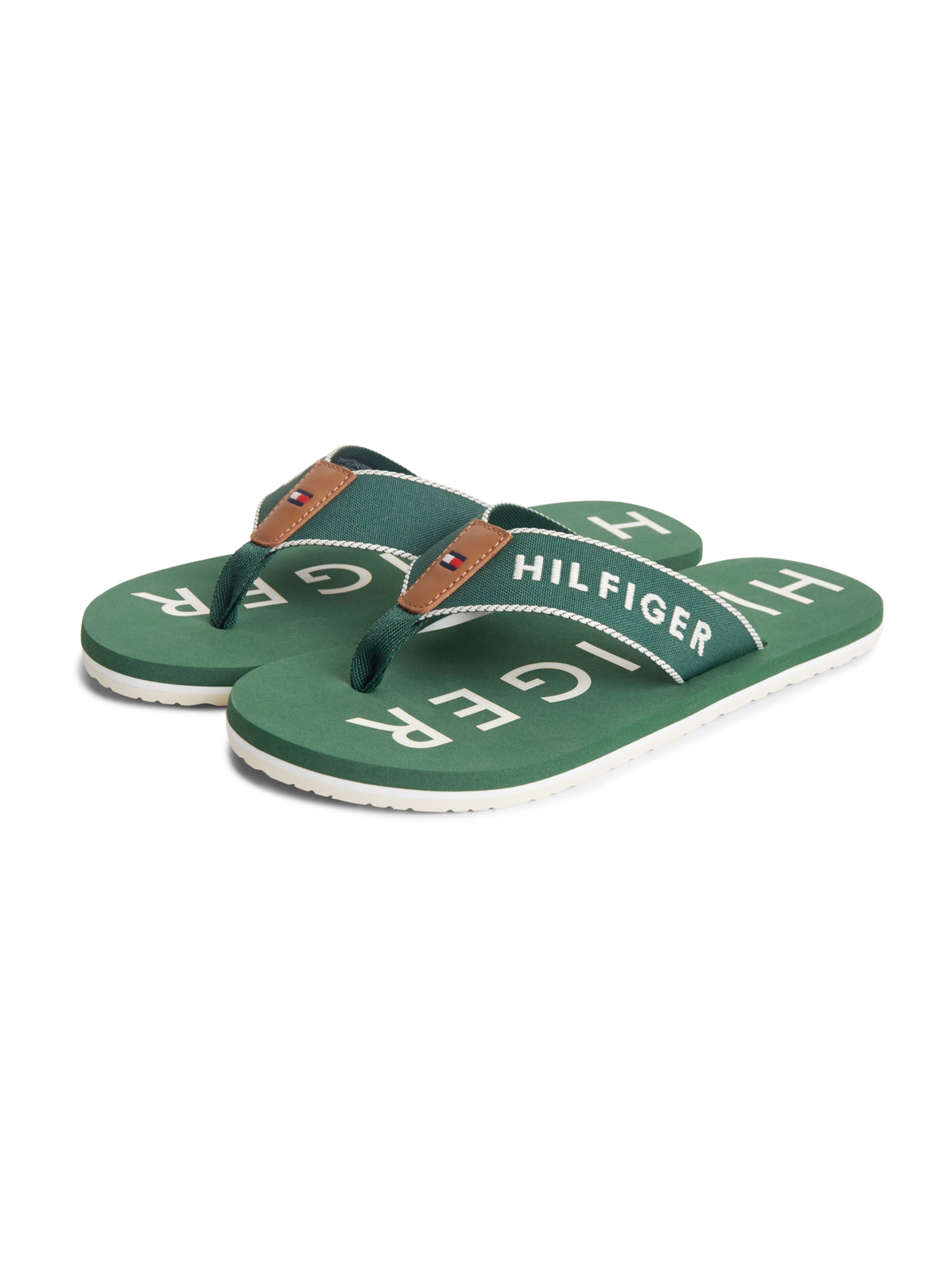 TOMMY HILFIGER Ujjelválasztó-pántos szandál - zöld: elől