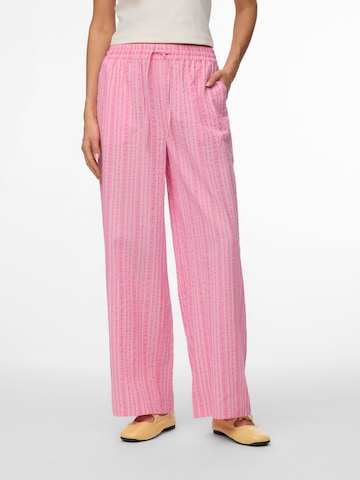 Regular Pantalon 'VMELENA' VERO MODA en rose : devant