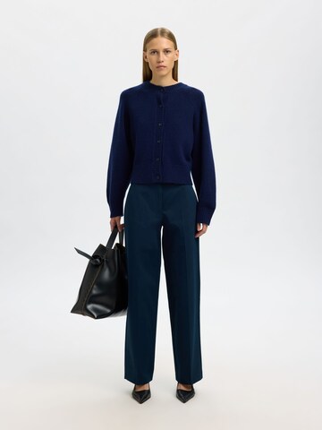Wide leg Pantaloni con piega frontale di SELECTED in blu