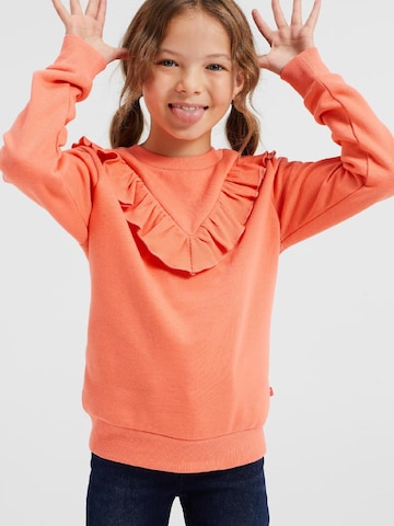 Sweat-shirt WE Fashion en orange : devant