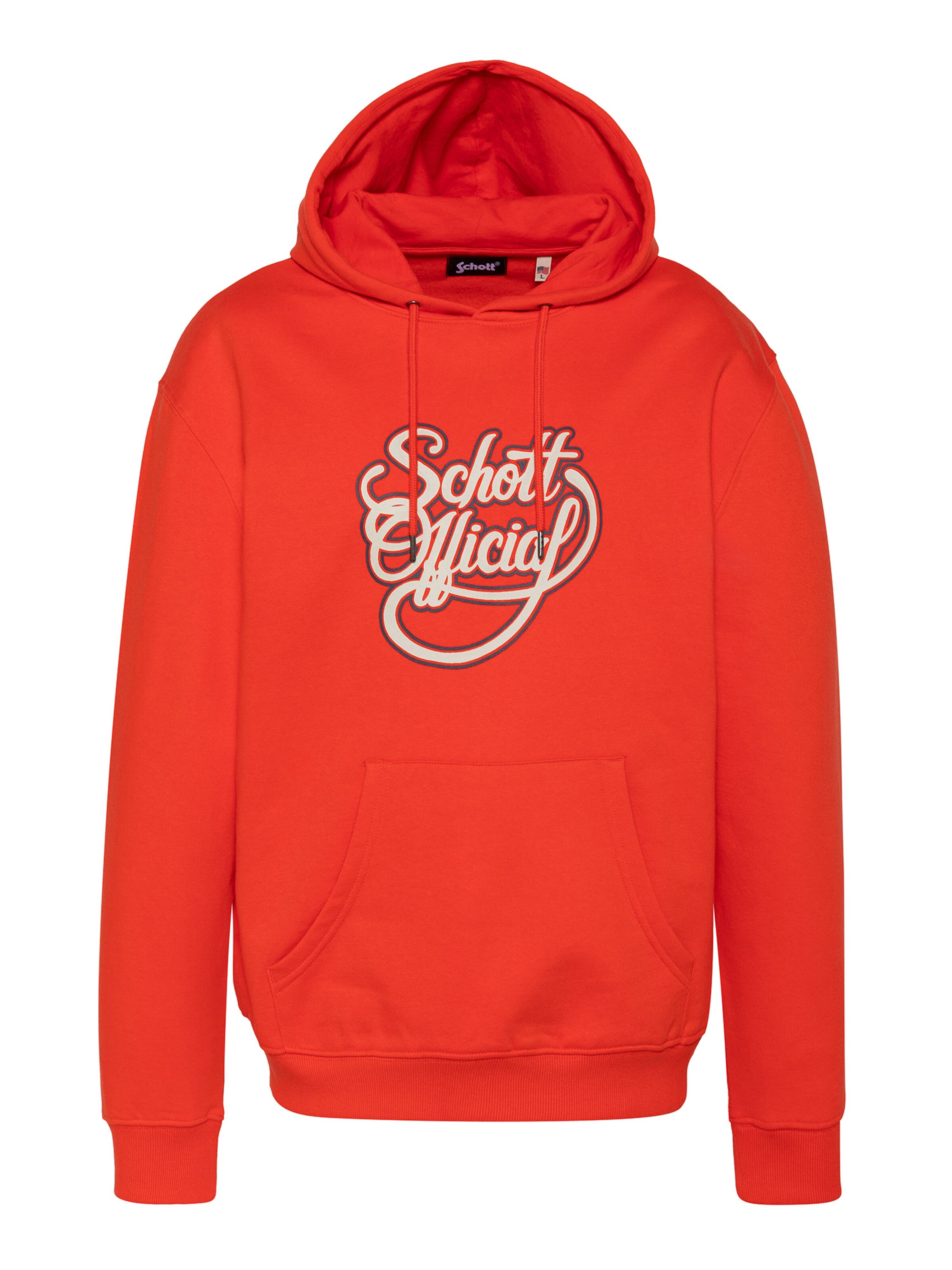 Sweat-shirt Schott NYC en orange : devant