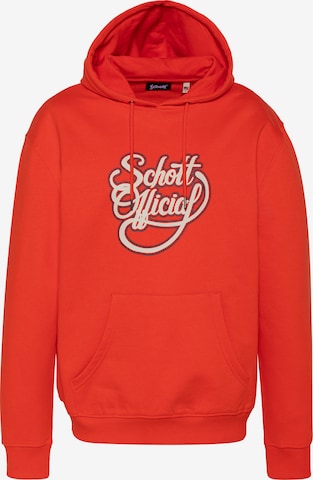 Sweat-shirt Schott NYC en orange : devant
