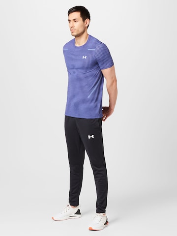 UNDER ARMOUR Performance Shirt 'Grid' in Blue