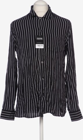 MANGO Button Up Shirt in S in Black: front