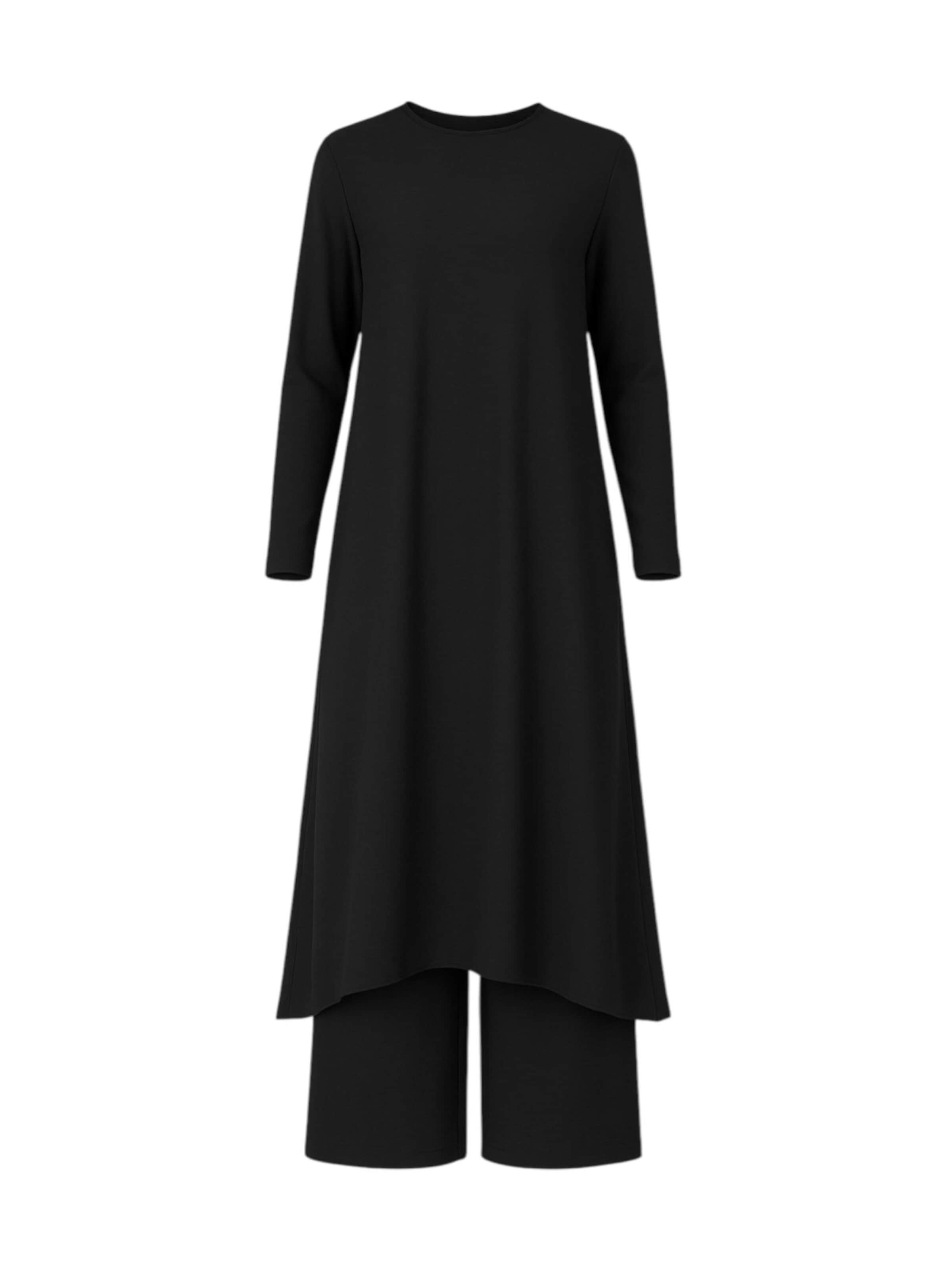 fashionshowcase - Traje de pantalón 'Modest ECE-Set' en negro: frente