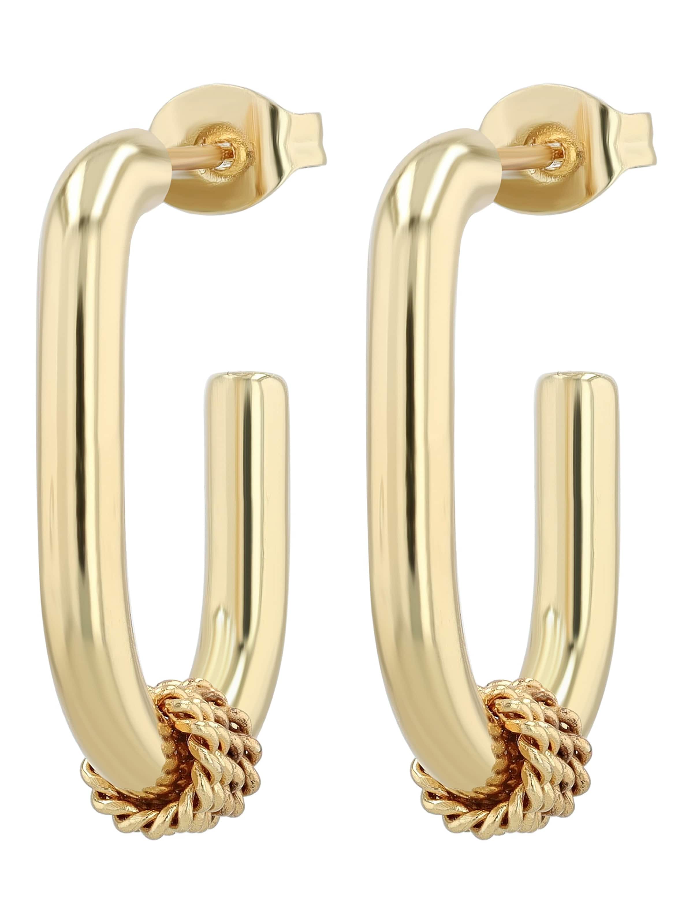 Akzent Earrings 'wasserfest' in Gold: front
