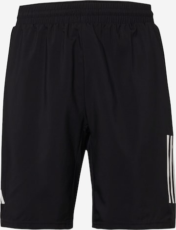 ADIDAS PERFORMANCE Regular Workout Pants 'Club 3-Stripes ' in Black: front