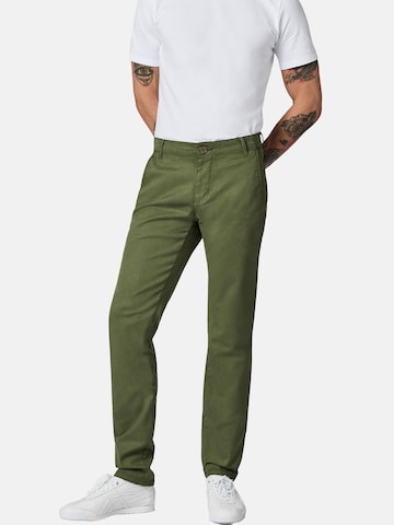 Peak Time Slimfit Chino 'Astron' in Groen: voorkant