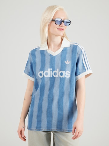 T-shirt ADIDAS ORIGINALS en bleu : devant