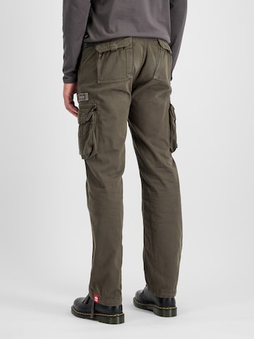 ALPHA INDUSTRIES Regular Cargo trousers 'Jet' in Grey