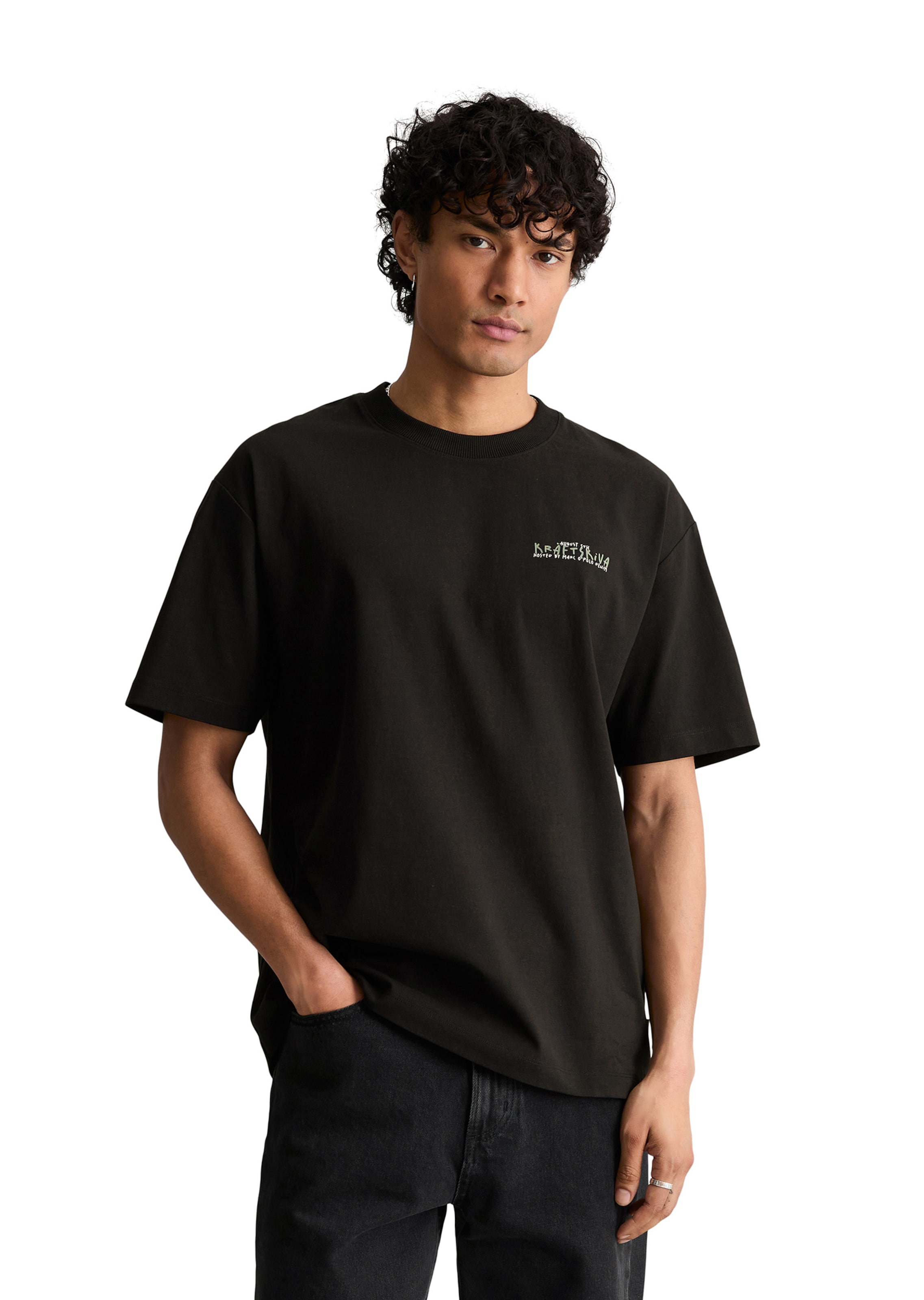 Marc O'Polo DENIM Shirt in Black: front