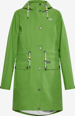 Manteau fonctionnel Schmuddelwedda en vert : devant