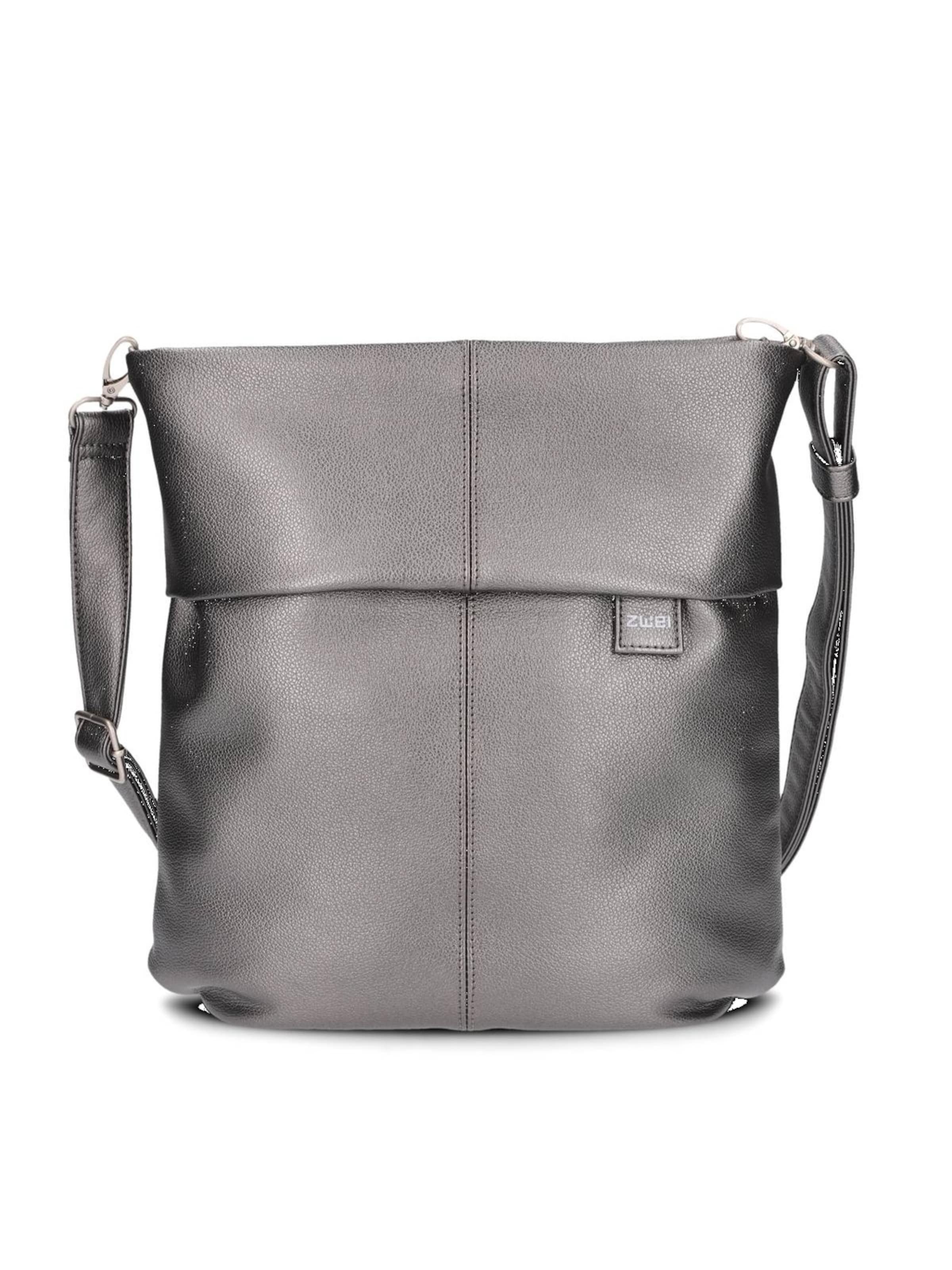 Borsa a spalla 'MADEMOISELLE.M M12' di ZWEI in argento