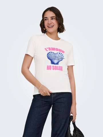 ONLY - Camiseta 'ONLHENNY' en blanco: frente