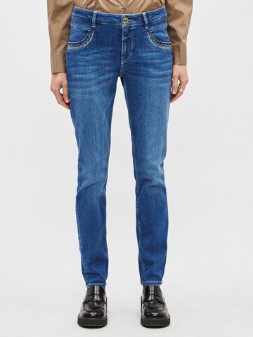 MOS MOSH regular Τζιν 'MMNaomi' σε μπλε: μπροστά