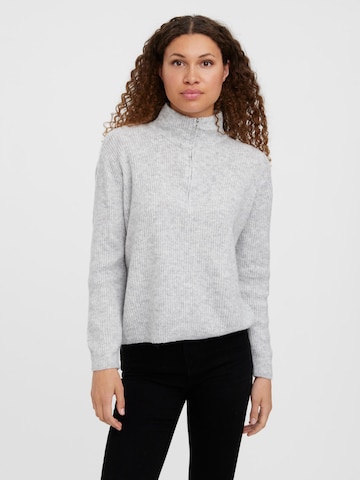 VERO MODA Sweater 'PLAZA' in Grey: front