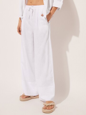 CALZEDONIA Wide leg Pants in White
