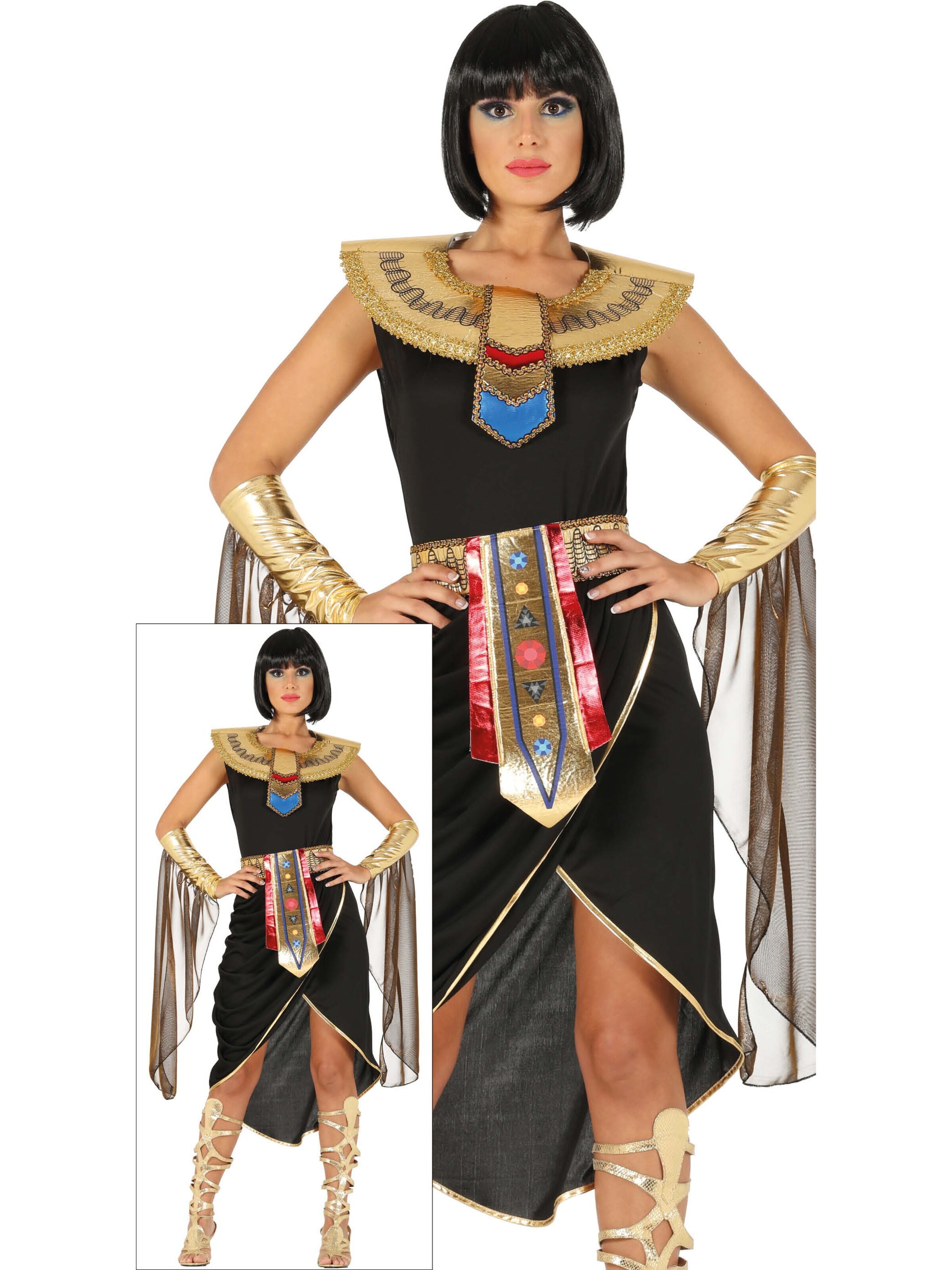 FreakyFits Dress 'Königin Pharao' in Black: front