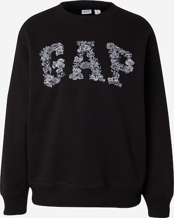 GAP - Sweatshirt 'HERITAGE' em preto: frente