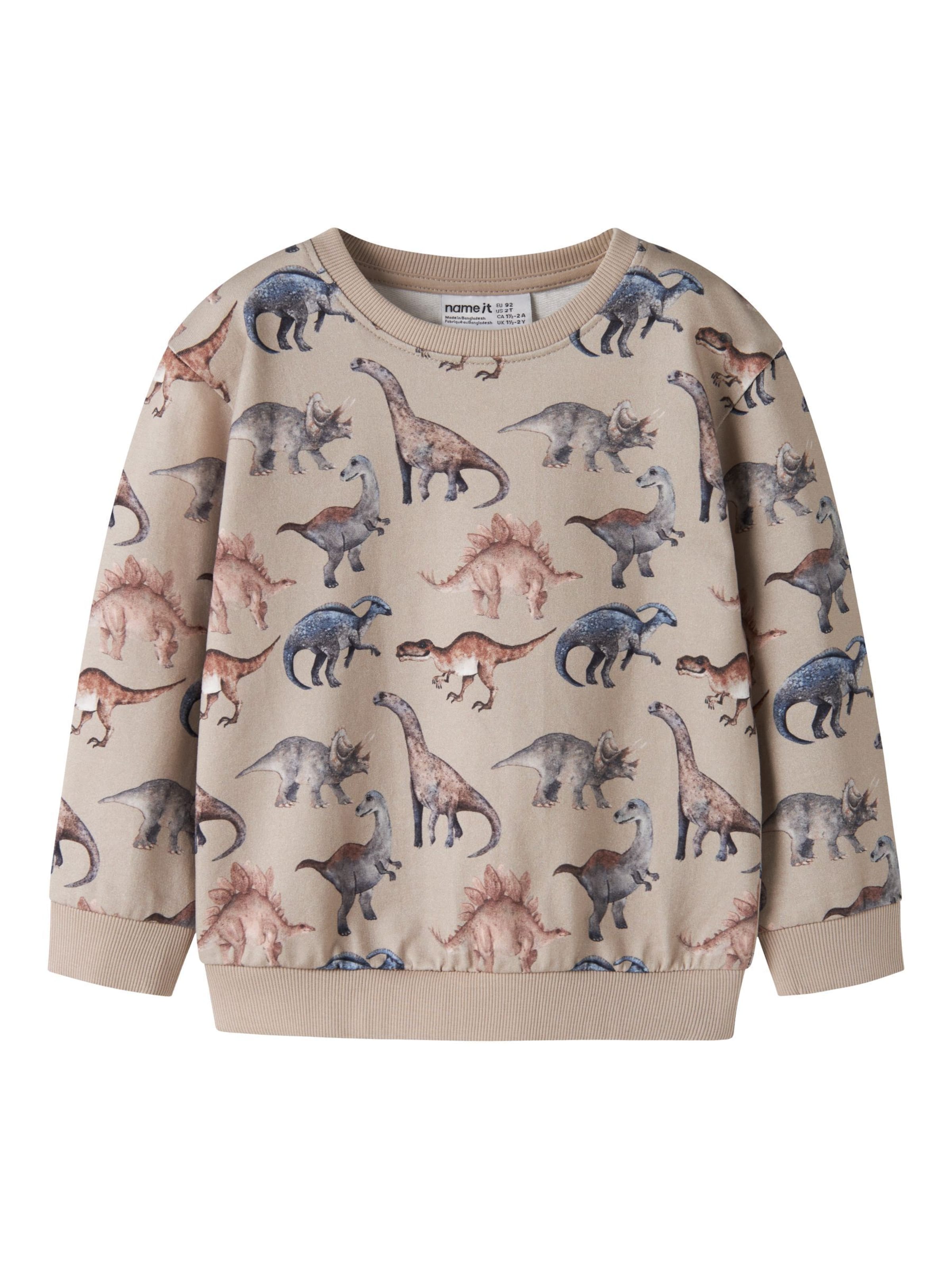 NAME IT Sweatshirt in Bruin: voorkant
