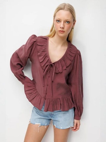 MixRay Blusen in Lila: Vorderseite