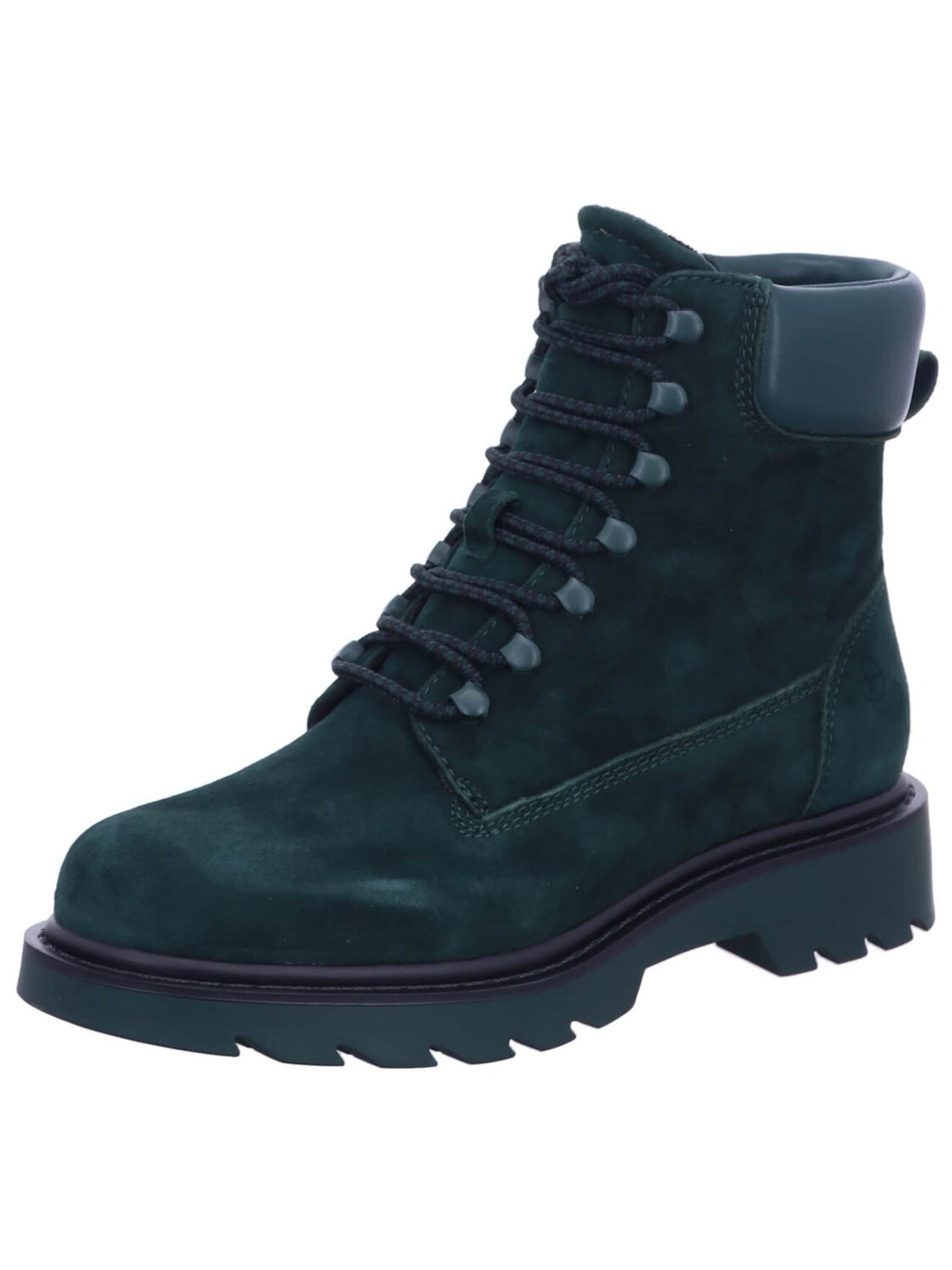 Tamaris Schnürstiefel 'Schnürstiefelette Damen 1-25909-41 700 Echtleder in grün'‌‌‌‌‌‌‌‌ in Grün: Vorderseite