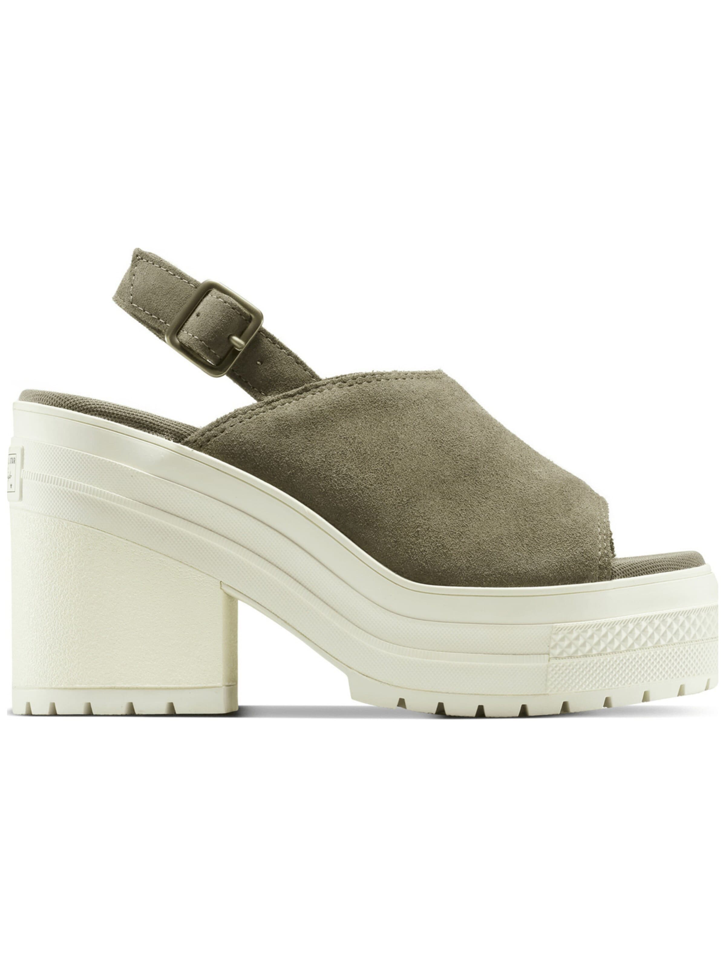 CONVERSE - Sandalias 'Chuck 70 De Luxe Heel' en verde: frente