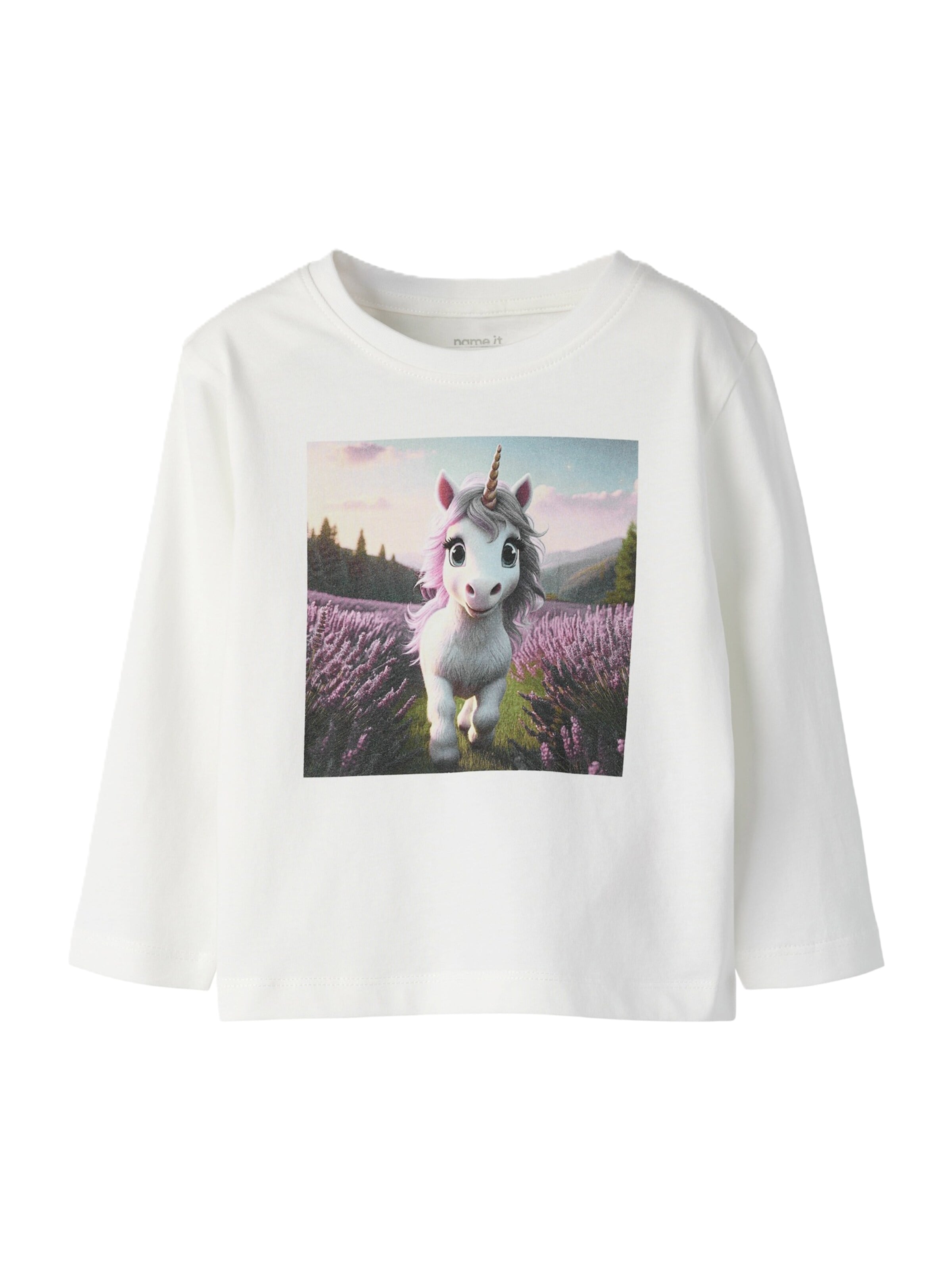 NAME IT Shirt 'NMFVOTEA' in Weiß: Vorderseite