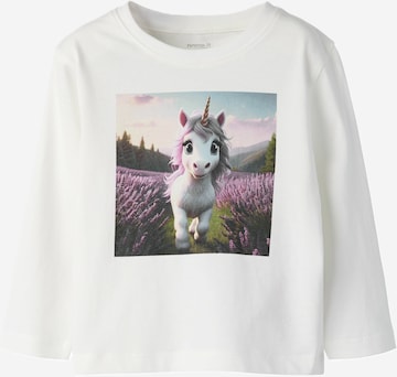 NAME IT Shirt 'NMFVOTEA' in Weiß: Vorderseite