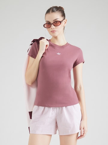 ADIDAS ORIGINALS Футболка 'ESS' в Коричневый: спереди