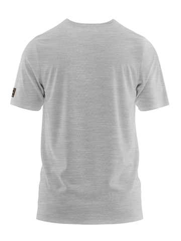 FORSBERG Shirt 'Mikkelson T-Shirt mit Polygonbär'‌‌ in Grau