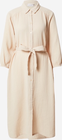 Robe-chemise Moves en beige : devant