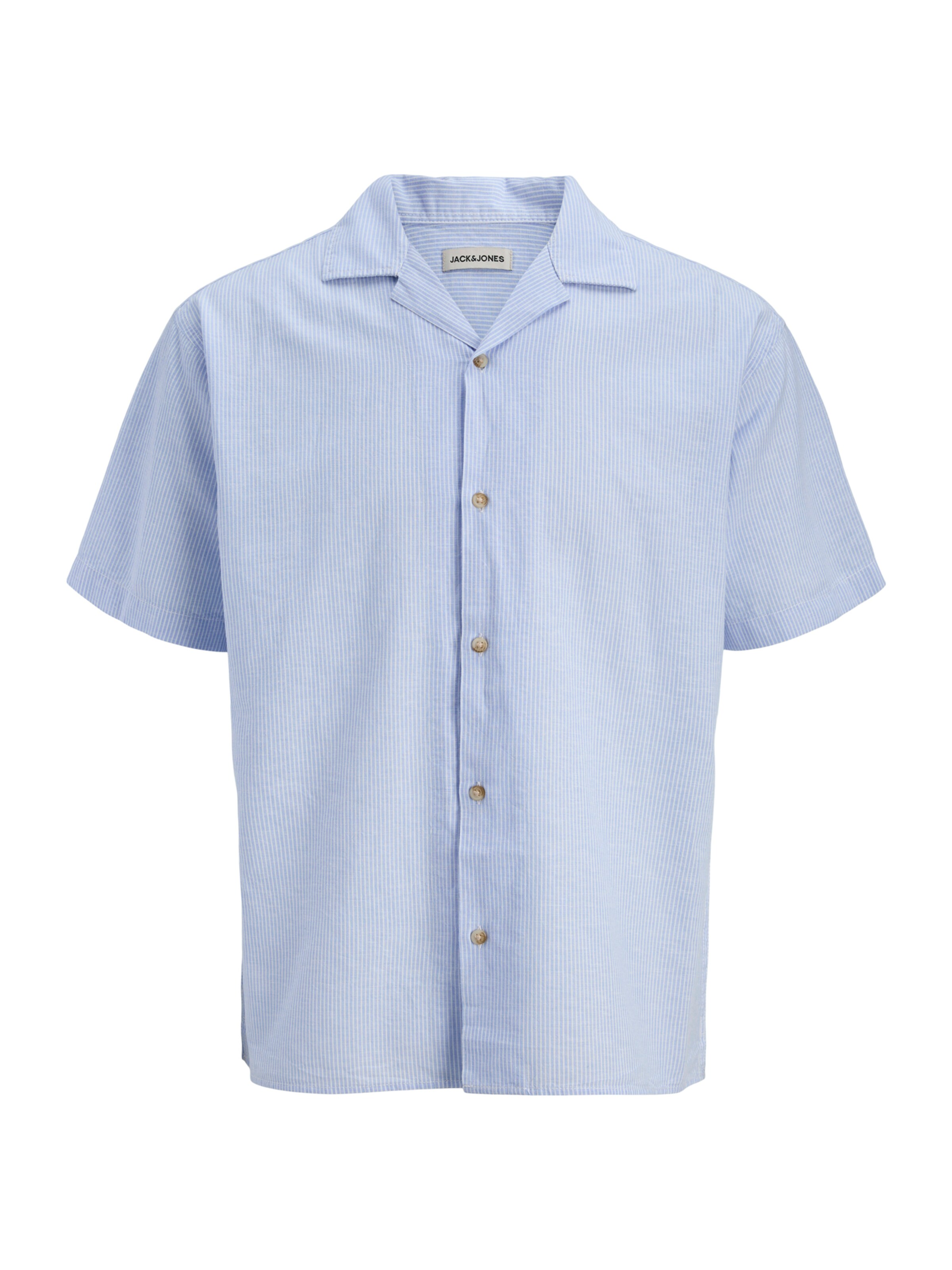 JACK & JONES Рубашка 'JWHSUMMER' в Светло-синий / Белый, Обзор товара