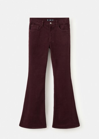 MANGO Flared Jeans in Red: front