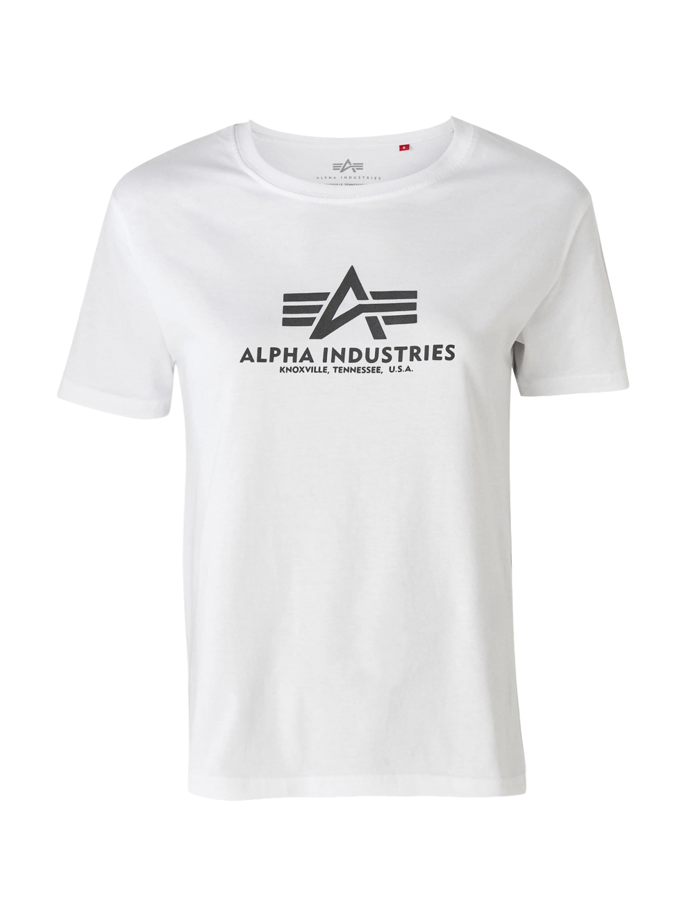 ALPHA INDUSTRIES Shirt in White: front