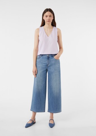 Wide Leg Jean comma casual identity en bleu : devant