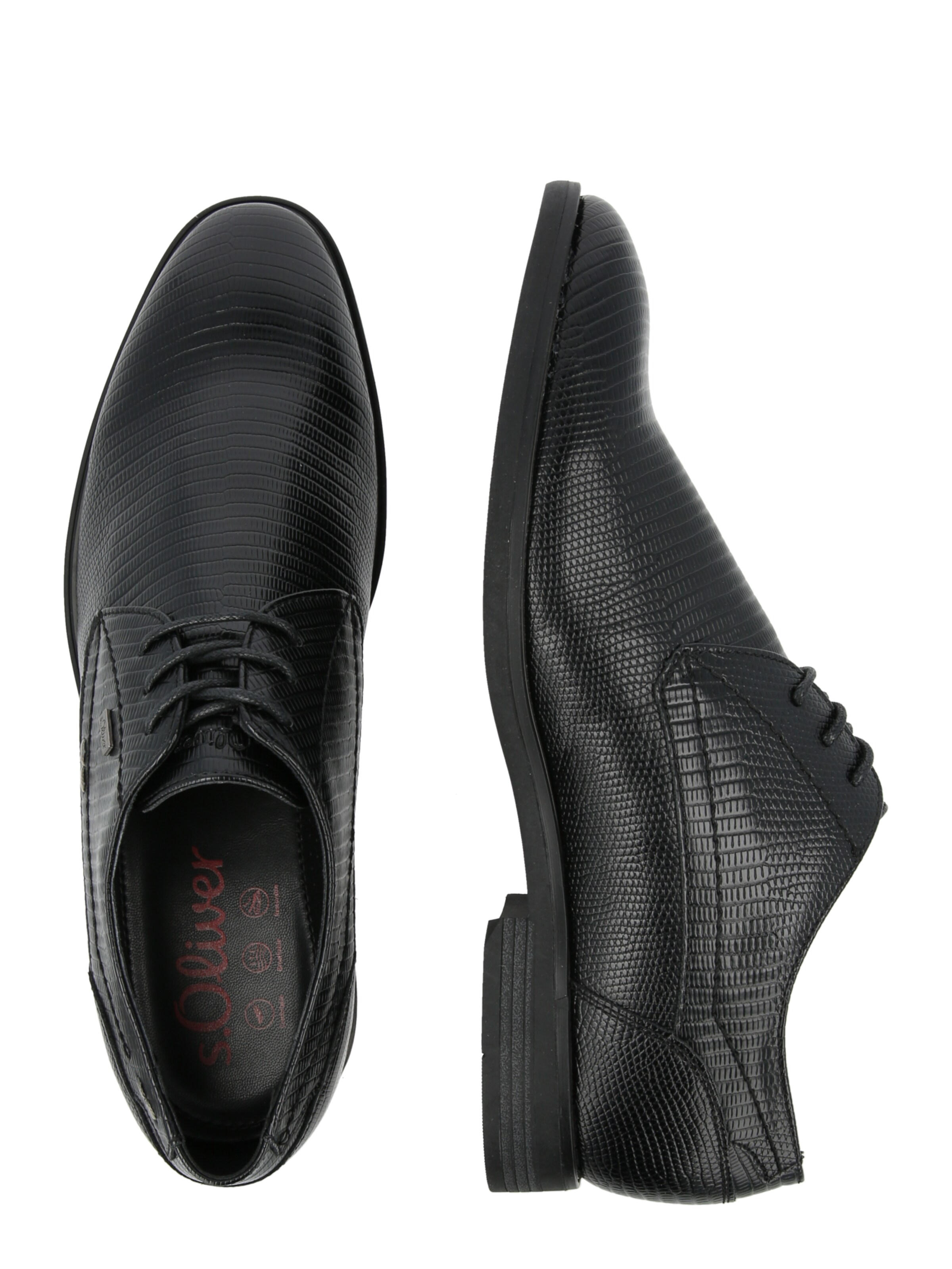 Chaussure à lacets s.Oliver en noir