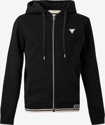 Giacca di felpa di GUESS in nero: frontale