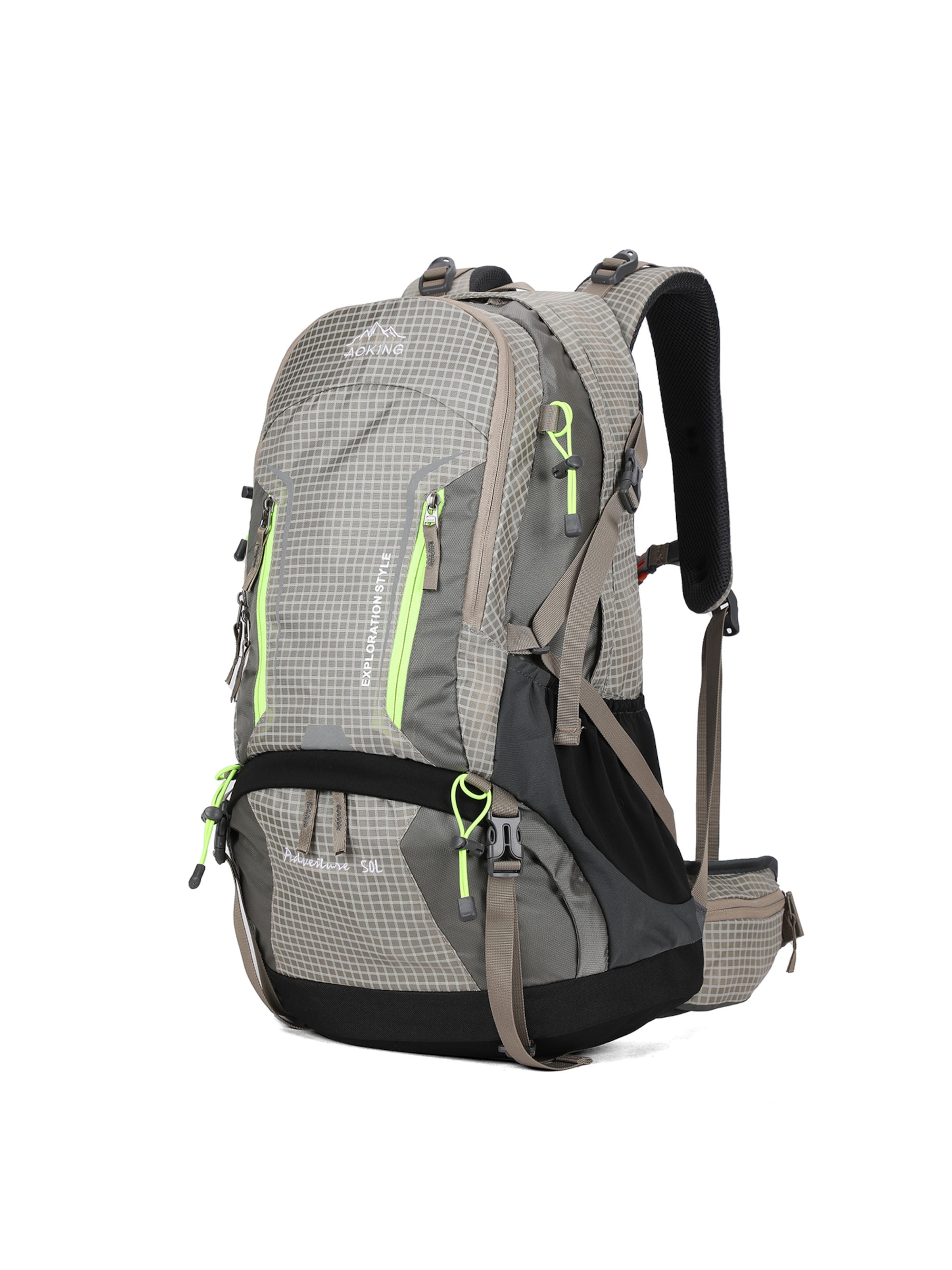 Zaino di Aoking in grigio: frontale