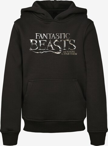 Sweat 'Fantastic Beasts' F4NT4STIC en noir : devant