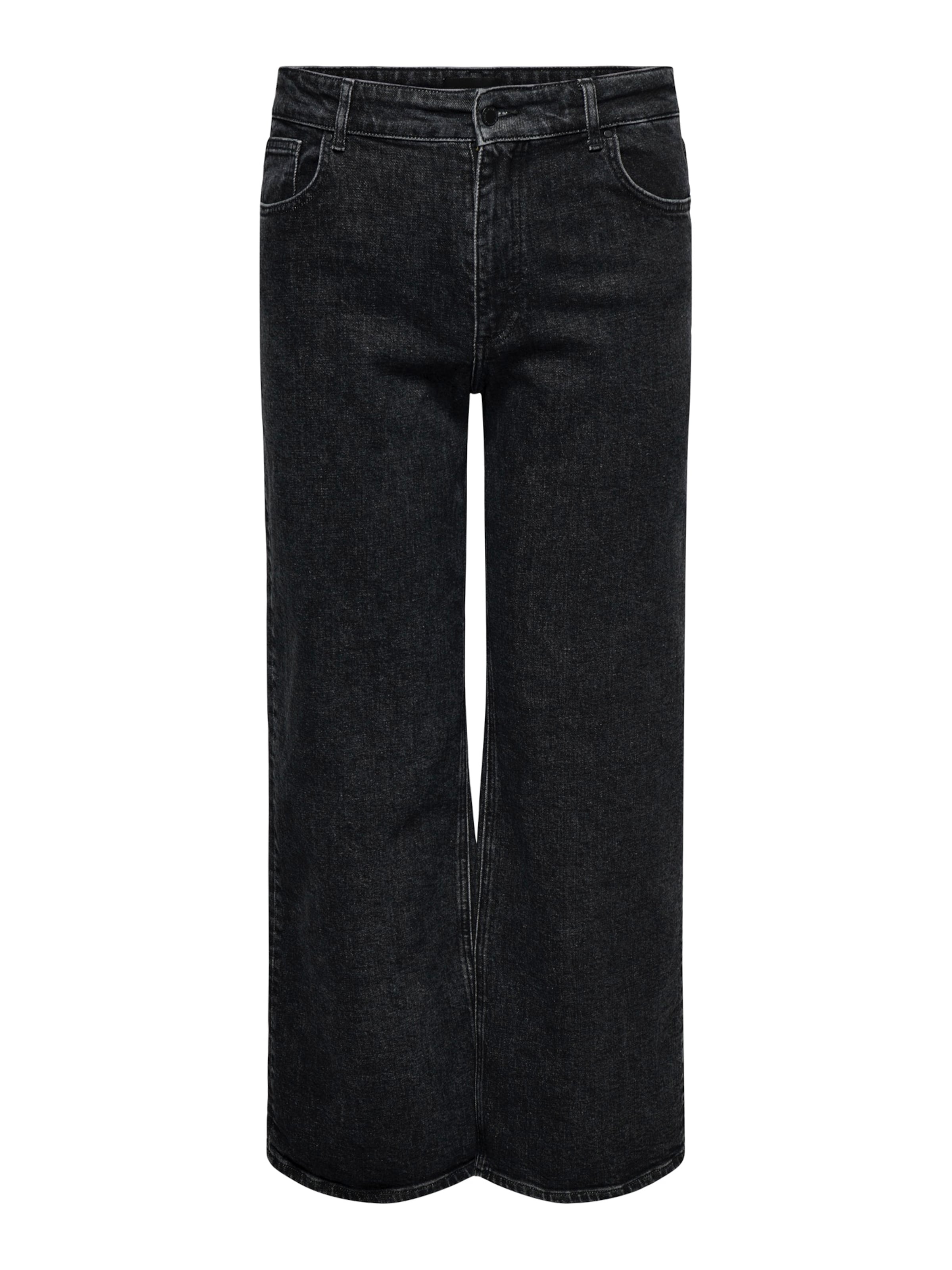 ONLY Carmakoma Широкий Джинсы 'CARJUICY' в Черный: спереди